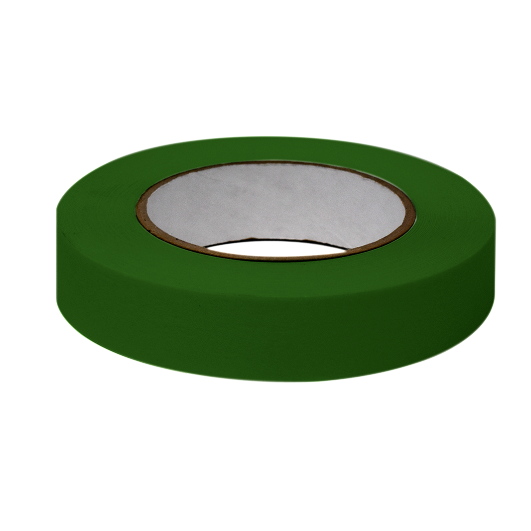 Globe Scientific Labeling Tape, 1" x 60yd per Roll, 3 Rolls/Case, Dark Green  Image